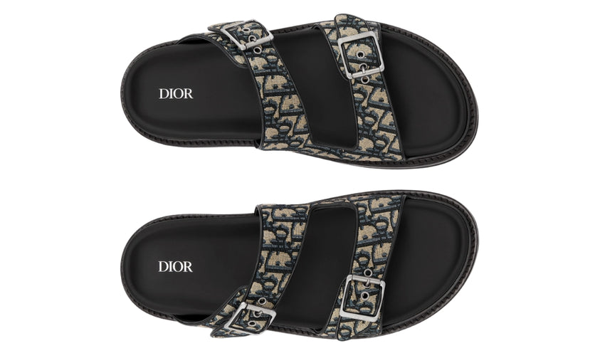 Dior Aqua Sandal "Beige and black" - DUBAI ALL STAR