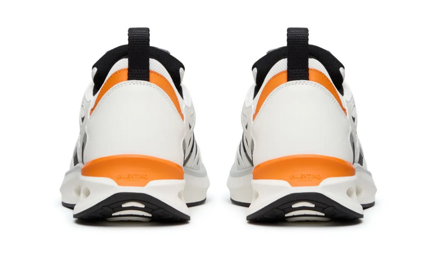 Valentino Garavani VLogo Easyjog leather "White/Black/Orange"