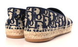 CHRISTIAN DIOR Oblique Embroidered Granville 15mm Espadrilles 38.5 Deep Blue - DUBAI ALL STAR