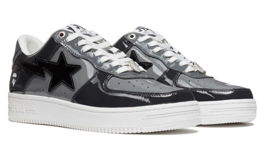 Bape Bapesta Low 'Black Grey'