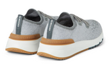 Brunello Cotton chiné knit runners "Light Grey" - Dubaiallstar