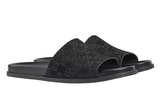 Gucci Men's slide sandal "Black GG suede"