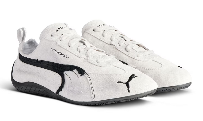 Balenciaga x Puma Speedcat Suede 'White Black'
