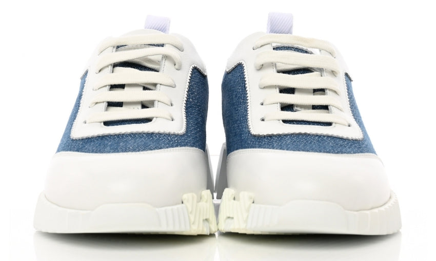 Hermès Denim Suede Goatskin Bouncing  "Bleu Clair White" - DUBAI ALL STAR