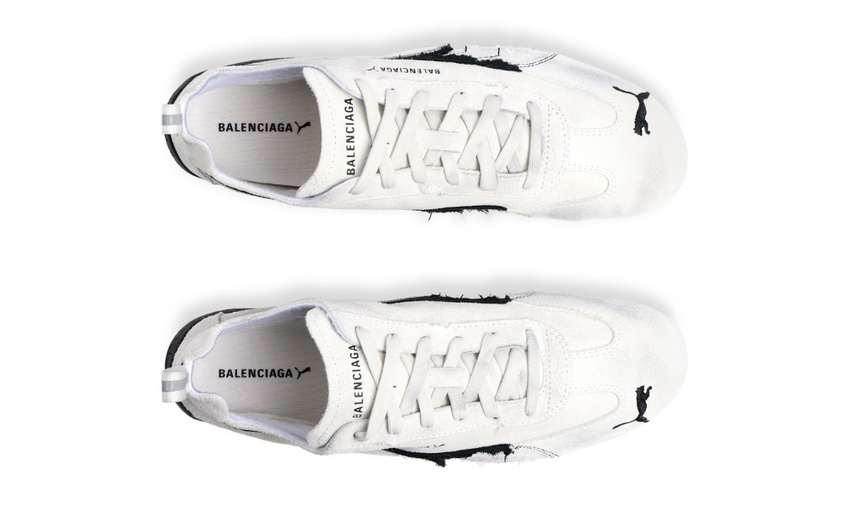 Balenciaga x Puma Speedcat Suede 'White Black'