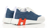 Hermès Denim Suede Goatskin Bouncing  "Bleu Clair White" - DUBAI ALL STAR