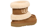 UGG Ultra Mini Fluff Boots "Camel Brown/Cream White"