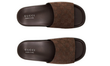 Gucci Suede Sandals "Earth Brown"