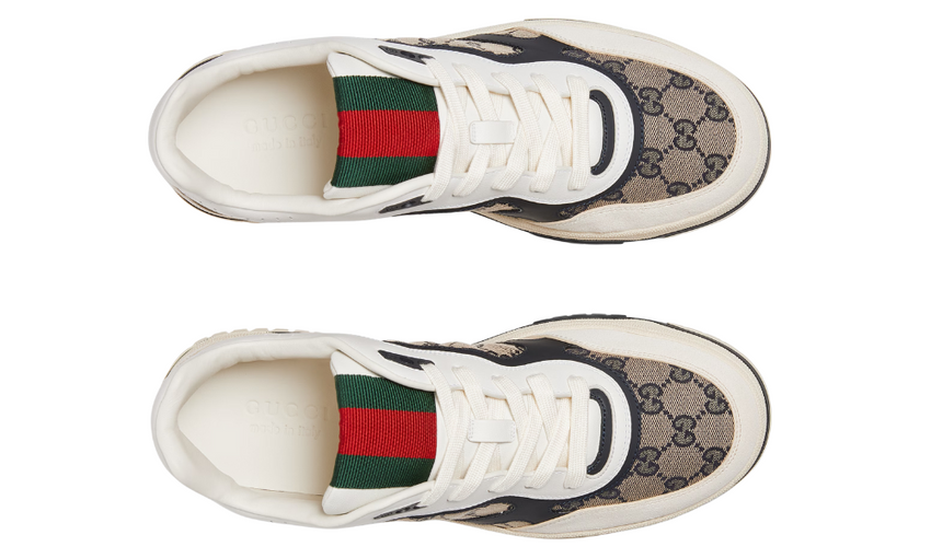 Gucci Re-Web Sneaker 'Beige And Blue'