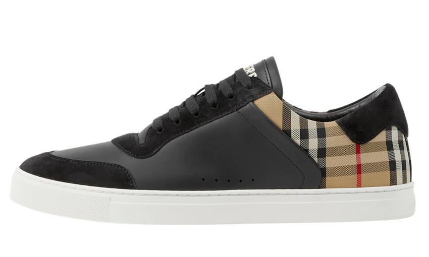 Burberry Check Panelled Sneakers 'Black'