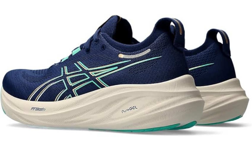 Asics Gel Nimbus 26 Wide 'French Blue Electric Lime'