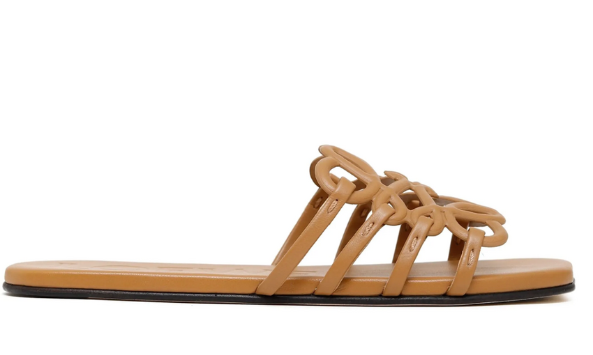 Loewe Petal Anagram slides "Camel Brown" - Dubaiallstar