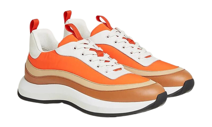 Hermes sneakers orange new arrivals