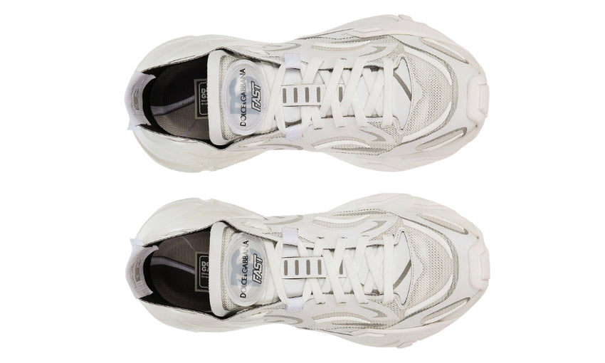 Dolce & Gabbana Technical fabric Fast sneakers 'White' - DUBAI ALL STAR