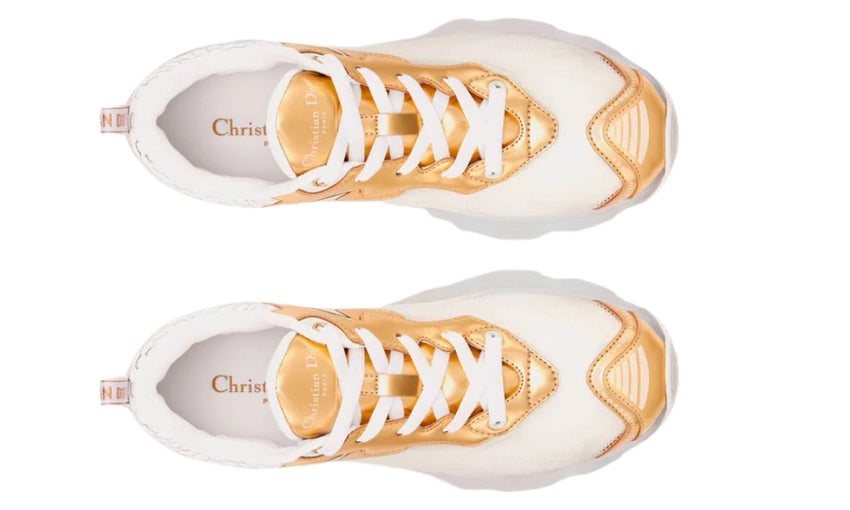 Dior Vibe Sneaker "White Mesh and Gold-Tone" - DUBAI ALL STAR