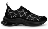 Gucci Crystal Gg Run Sneakers "Black"