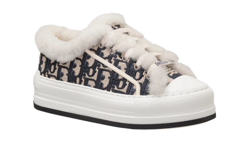 Walk'n'Dior Platform Sneaker "White shearling lining"