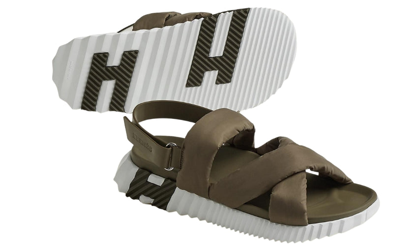 Hermes Electric sandal "Tundra Green" - DUBAI ALL STAR