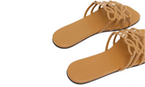 Loewe Petal Anagram slides "Camel Brown" - Dubaiallstar