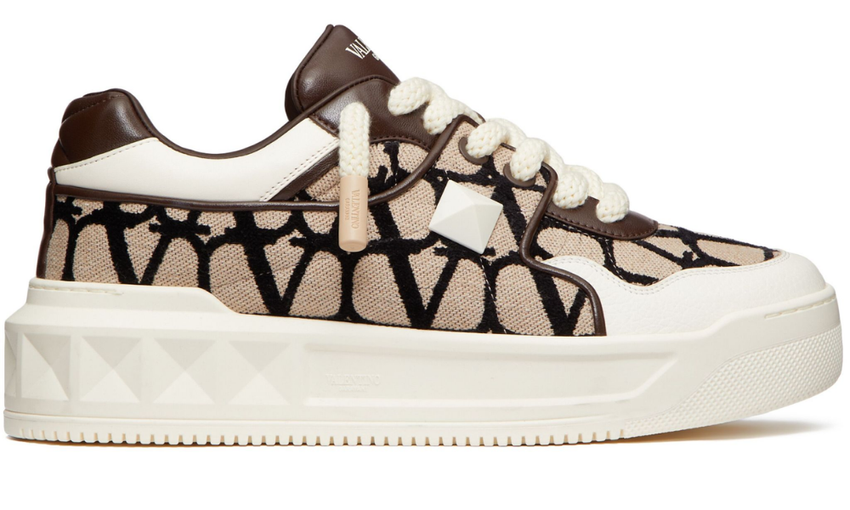 Valentino  Garavani One Stud XL low-top Sneakers "Beige"