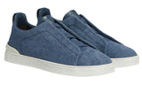 Zegna Blue Canvas Triple Stitch™ Sneakers