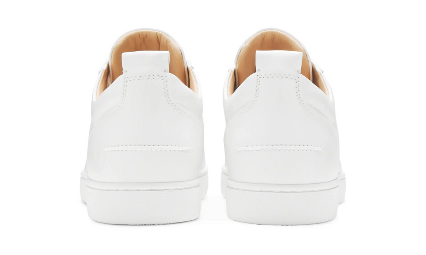 Christian Louboutin Louis Junior Spikes Flat Calf 'White'