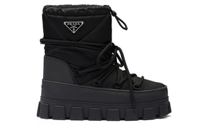 Prada logo-plaque snow boots 