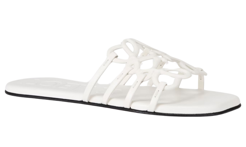 Loewe Petal Anagram slides "White" - Dubaiallstar