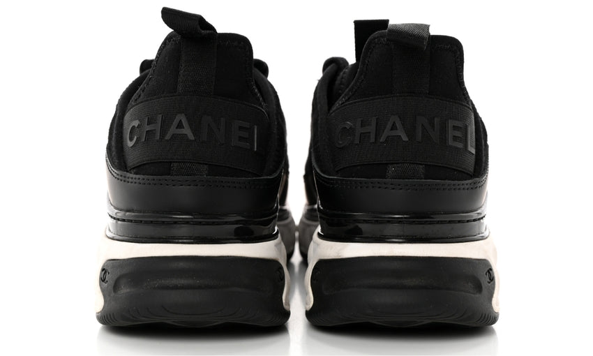 Chanel Velvet Calfskin & Mixed Fibers Sneaker 'Black' - DUBAI ALL STAR