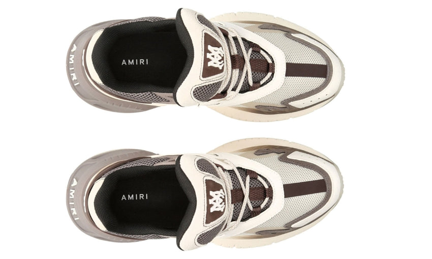 AMIRI  Leather MA Runner Sneakers "Brown/Oth" - DUBAI ALL STAR