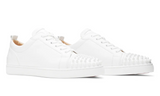 Christian Louboutin Louis Junior Spikes Flat Calf 'White'