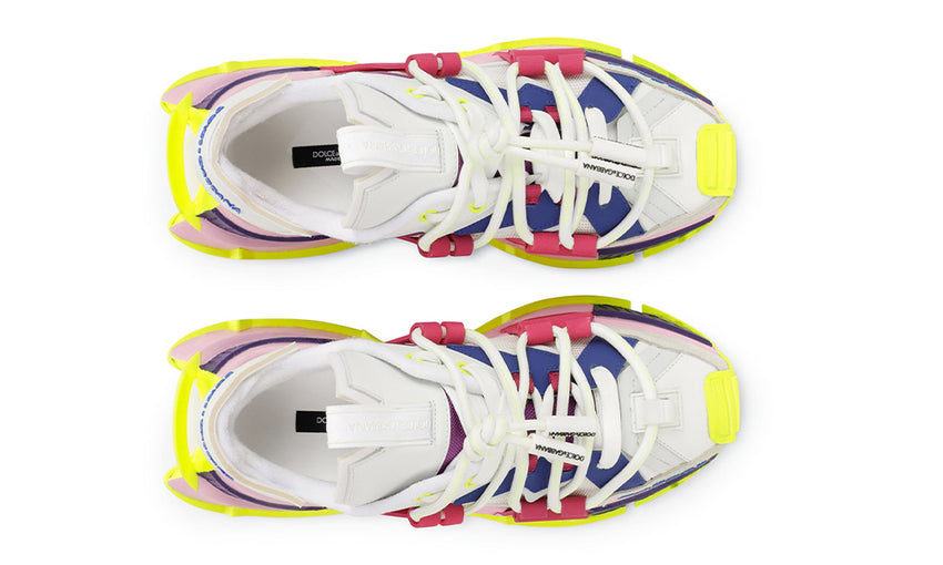 DOLCE & GABBANA Mixed-material Space Trainers In Multicolor - DUBAI ALL STAR