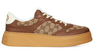 GUCCI GG Canvas leather-trimmed sneakers - DUBAI ALL STAR
