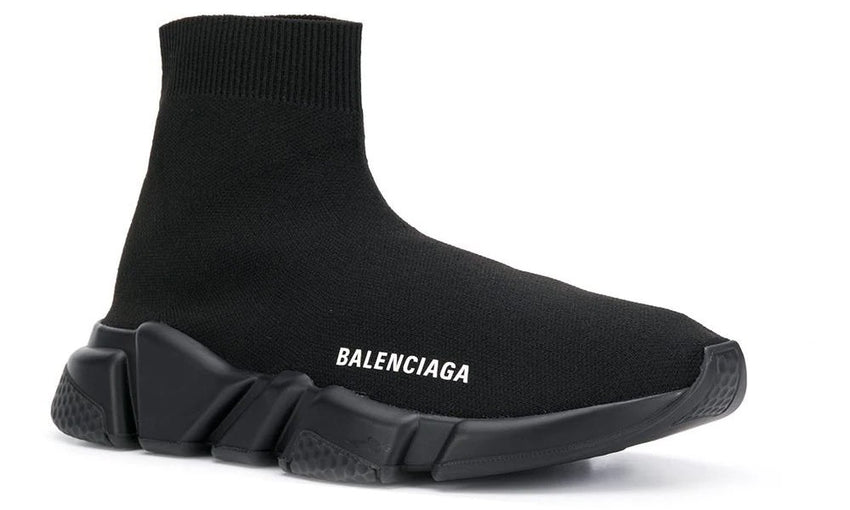 Balenciaga Speed 2.0 LT Black Knit Upper with Rubber Sole - DUBAI ALL STAR