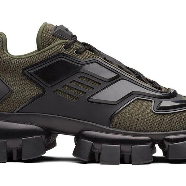 Prada Green Cloudbust Thunder Rubber And Mesh DUBAI ALL STAR
