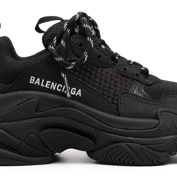 Balenciaga triple s best sale clear sole black