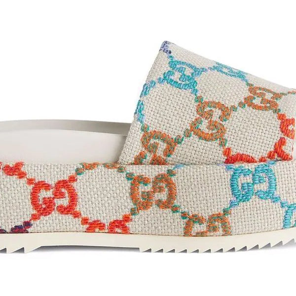 Gucci GG jacquard platform slides DUBAI ALL STAR