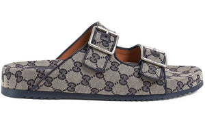 Gucci GG Supreme double-strap sandals - DUBAI ALL STAR