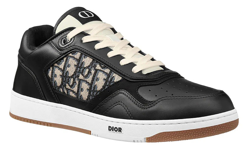 B27 Kids LowTop Sneaker Gray and White Smooth Calfskin with Beige and  Black Dior Oblique Jacquard  DIOR VN
