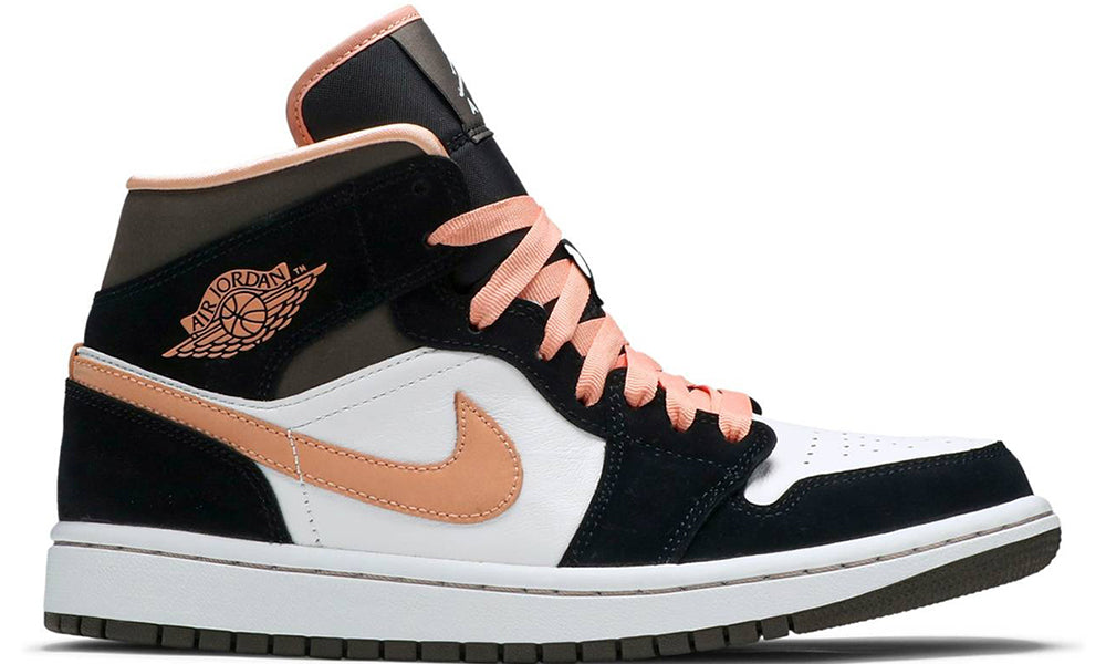 Peach and store black jordans