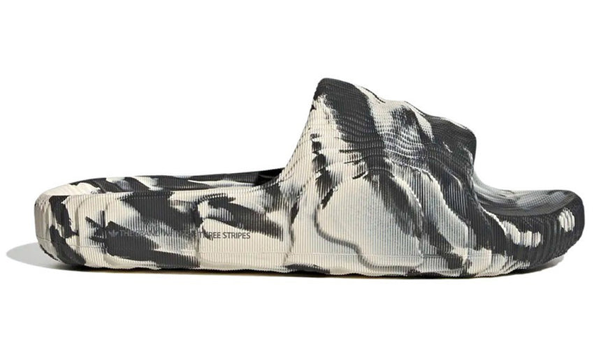 Adidas Adilette 22 Slides "Black Grey" - DUBAI ALL STAR
