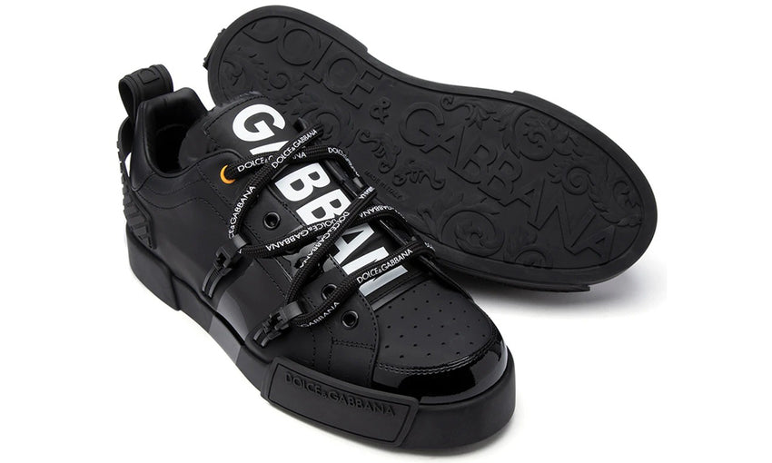 Dolce & Gabbana Portofino Sneakers in Black - DUBAI ALL STAR