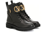 Valentino Garavani VLOGO leather ankle boots - DUBAI ALL STAR