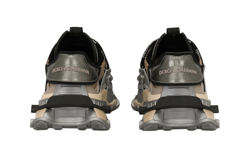 DOLCE & GABBANA Mixed-Materials Space Sneakers - DUBAI ALL STAR