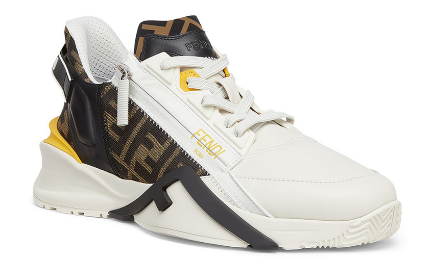 Fendi Flow White Leather Low Tops DUBAI ALL STAR