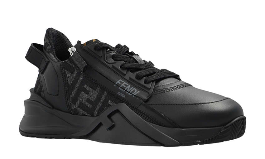 Fendi Flow Black leather low tops DUBAI ALL STAR