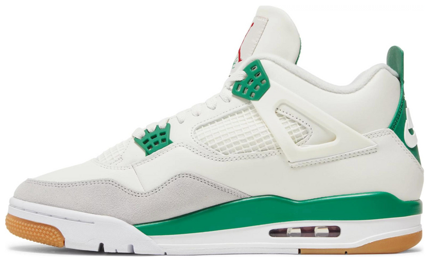 White and 2025 green jordan 4