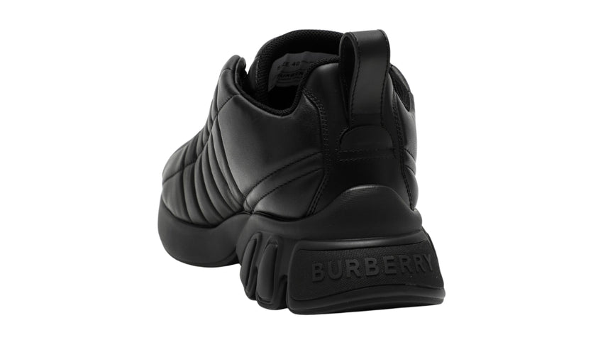 Burberry Quilted Leather Classic Sneakers 'Black' - DUBAI ALL STAR