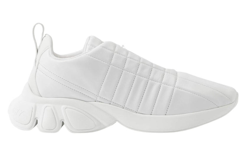 Burberry Quilted Leather Classic Sneakers 'White' - DUBAI ALL STAR