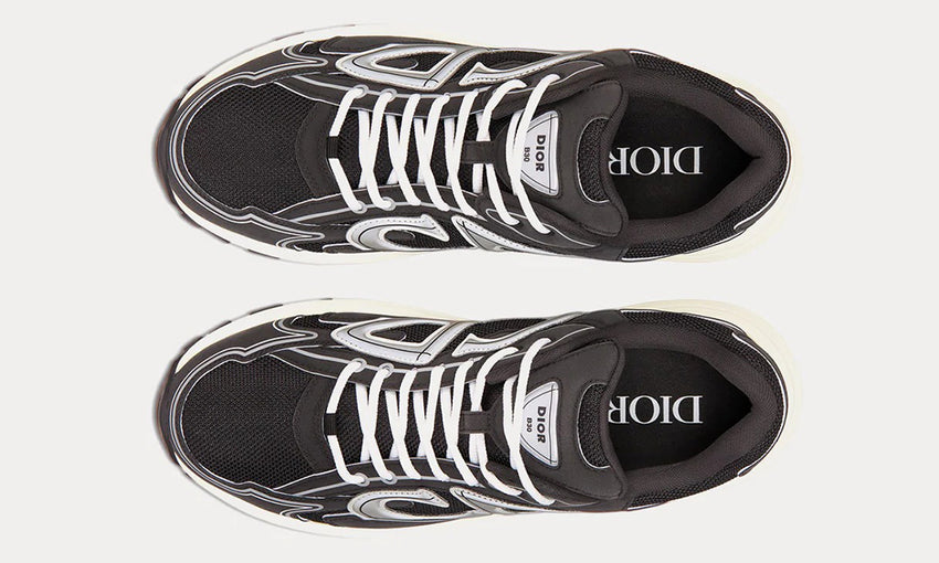 Dior B30 Black Mesh And Technical Fabric Low Top Sneakers - DUBAI ALL STAR